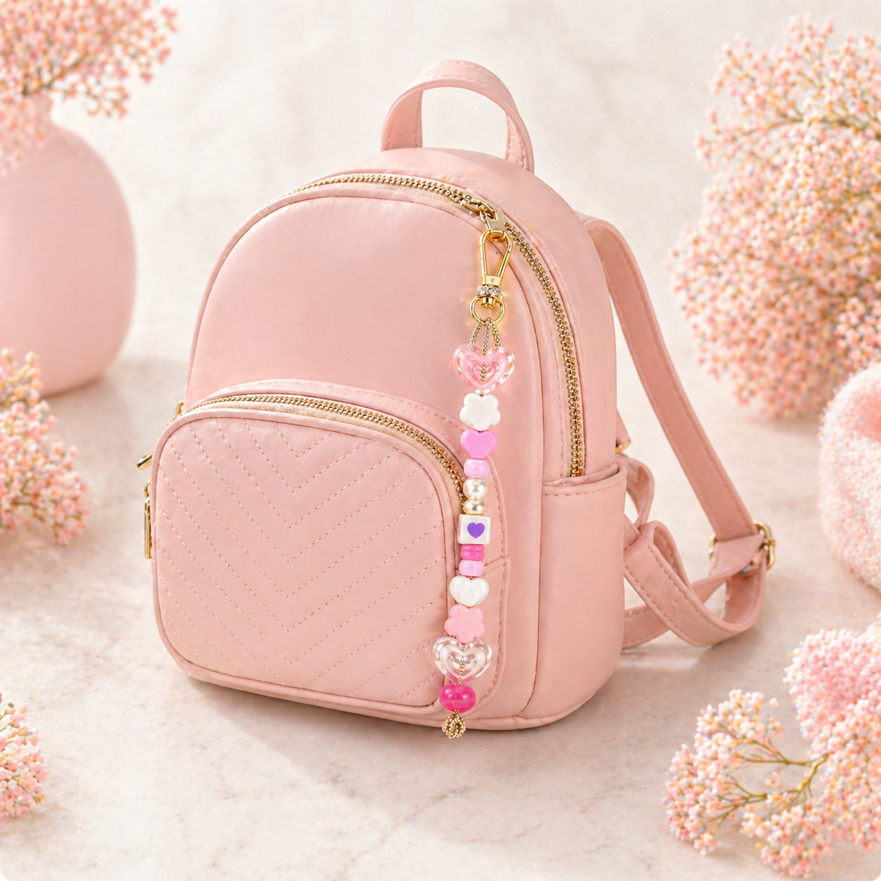 Keychain on backpack