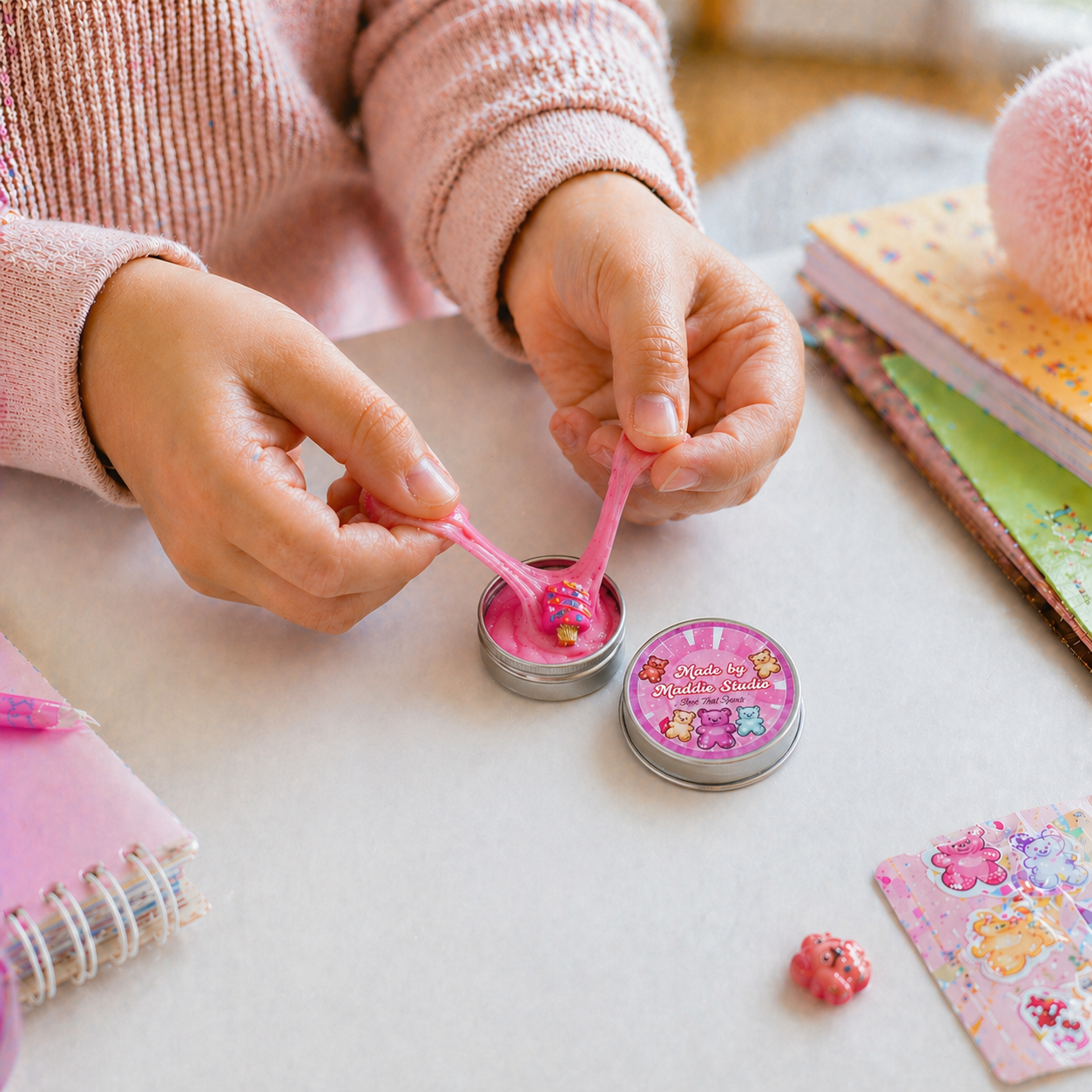 Thinking putty being stretched